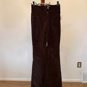 Brown corduroy flares from Free People